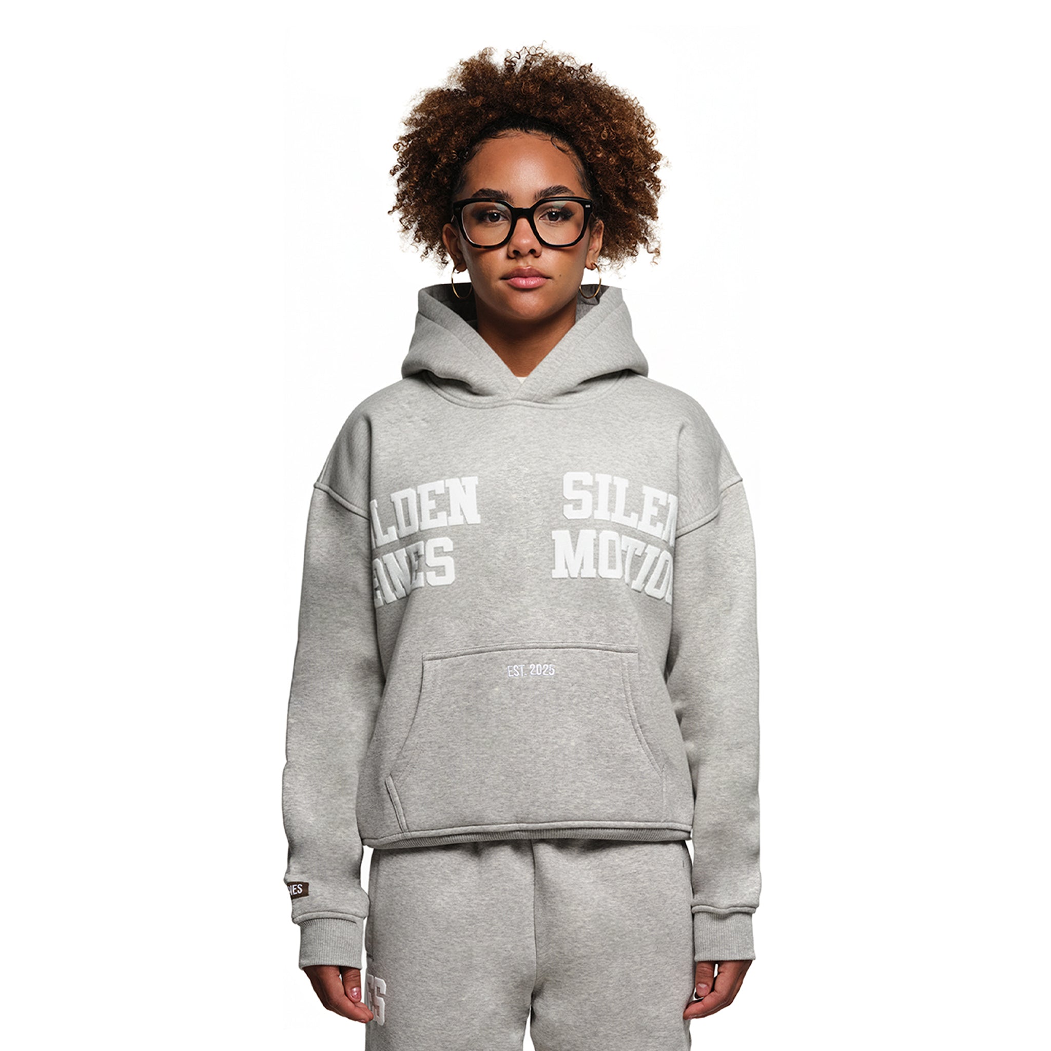 GOLDEN SILENCE HOODIE | GREY